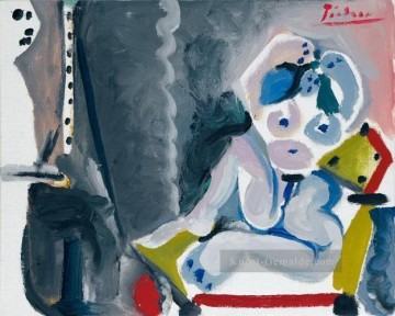  picasso - Le peintre et son Modell 1965 Kubismus Pablo Picasso